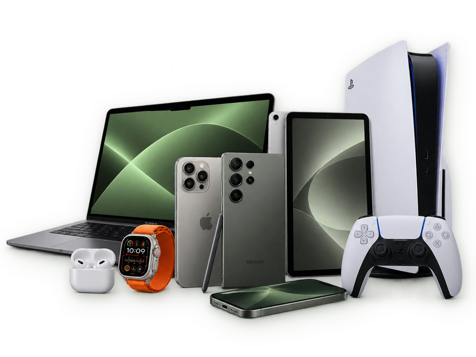 Ноутбук, смартфон, планшет, игровая приставка с геймпадом